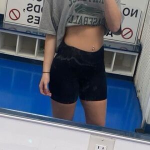 90 Degree By Reflex Black Bike Shorts